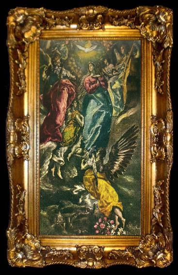 framed  El Greco assumption of the virgin, ta009-2